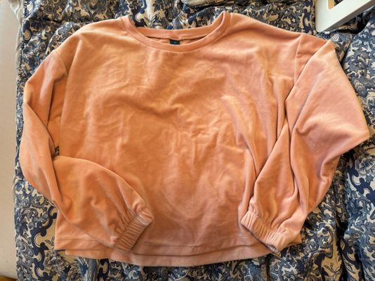 Old navy Pink velour crop top Women's - XS