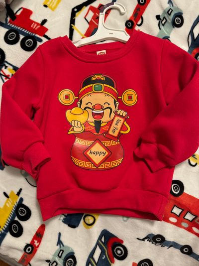 Unknown Lunar new year red sweater 3T