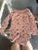 Gerber pink floral long sleeve onesie 6-9 Months
