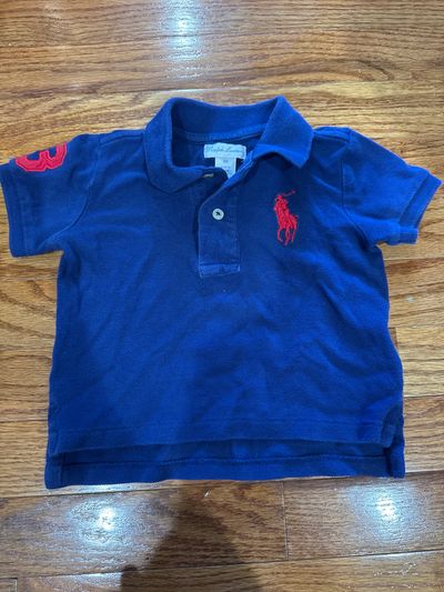 Polo Ralph Lauren Blue short sleeve polo 9 Months
