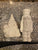 2 brand new paintable ceramics Gnome and nutcracker