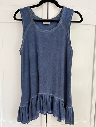 Dantelle Tunic length Navy Blue Distressed Women's - S
