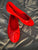 Fever Sole Red Flat Shoe w/ Bow- Like New 7-1/2 (Big Kid)