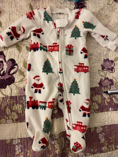 Carters NB size Christmas sleeper 0-3 Months