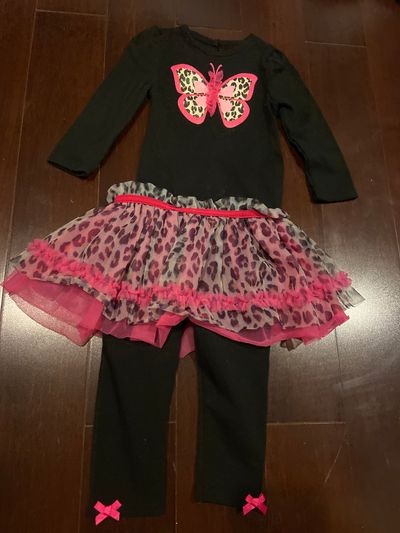 Baby starter 9 months. 2 piece outfit. Long sleeve onesie and pants with skirt 9 Months