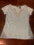 New York & company Teal shirt sleeve shirt with neck embellishments Women's - XS