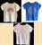 Cat & Jack 3 short sleeve shirts White rainbow, blue unicorn, lavender  unicorn 14-16