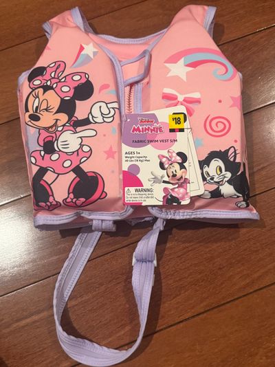 Brand new Minnie mouse swim vest retail $18