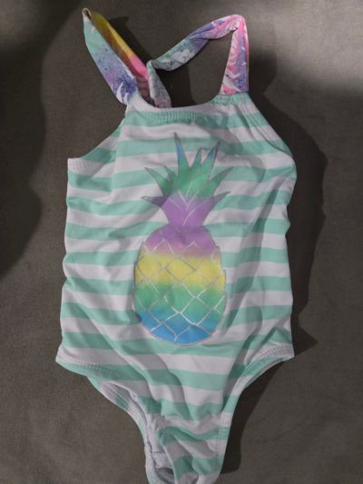 Pink Platinum One peice swimming suit only worn once 4T