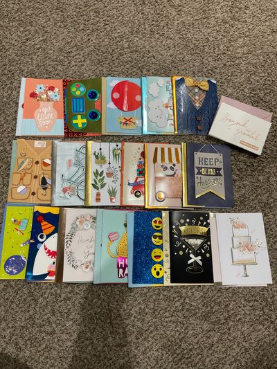 Cards 18 cards. 12 thank yous