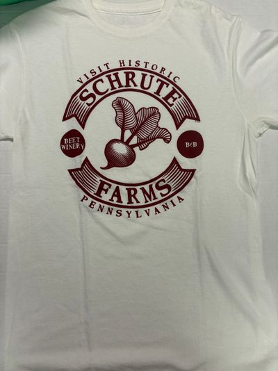 NEW SHRUTE FARMS TEE THE OFFICE White tee from the office Junior S - 2