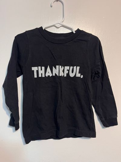 Unknown Thankful- Thanksgiving Long Sleeve Tee 2T