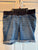 Great Expectations Long stretchy denim shorts with a short panel Women's - XL