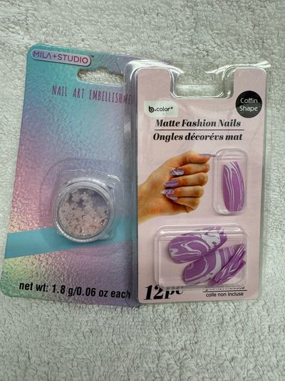 Brand New Nail set and nail charms Brand New Nail set and nail charms