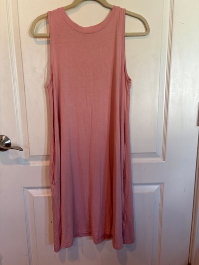 Time and Tru - size L 12-14 Sleeveless Swing dress pinkish color Women's - L