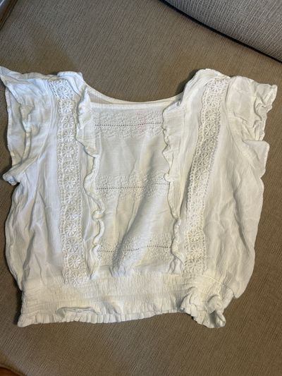 Justice Lightweight white top 6T/6