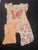 Little lass Peach shirt and 2 shorts set 6T/6