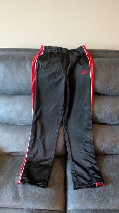 Russell Youth large athletic pants pockets elastic waist drawstring 14-16