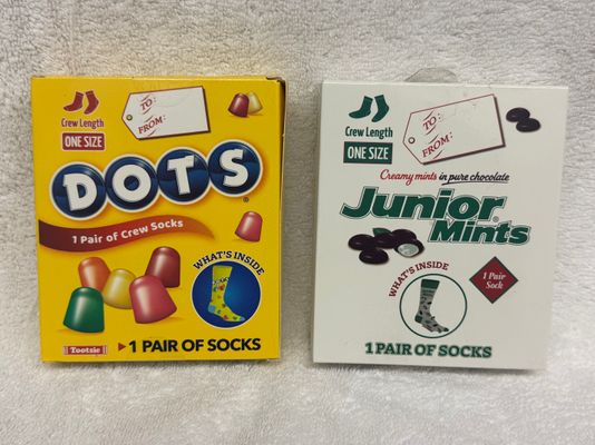 2 New pairs of socks.One Size.Dots and Junior Mint 2 New pairs of socks.One Size.Dots and Junior Mints Women's - M