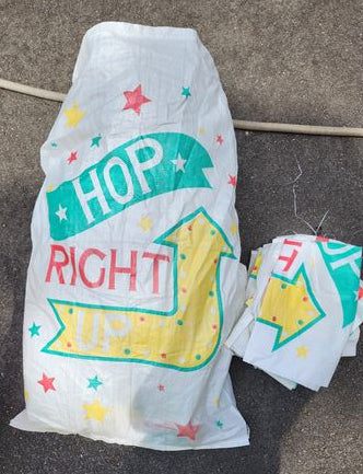 Carnival game-Potato sack race bags 9 potato sack race bags in good used condtion