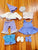 American Girl Bitty Baby Clothing, shoes, hat. 9 pieces
