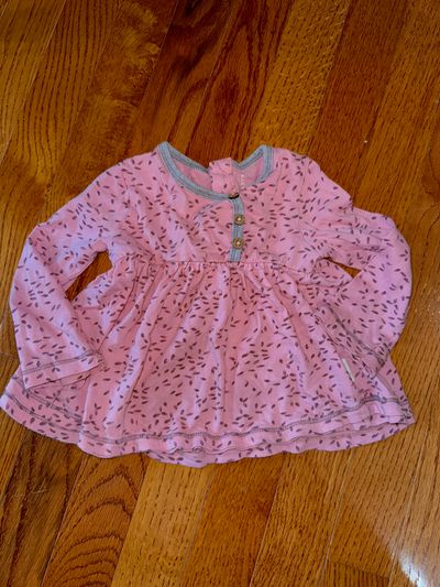 Burts bees baby Pink long sleeve flowy top 6-9 Months