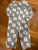 Carters Gray elephant onesie 9 Months