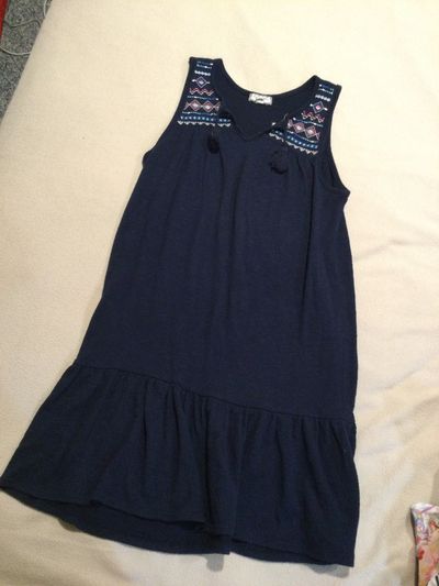 Eyeshadow size 10 Navy blue glaze sundress 10-12