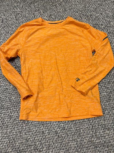 Russel Orange long sleeve athletic shirt 7-8