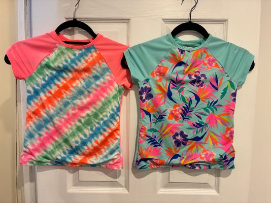 Land's End 2 SPF swim shirts 2 SPF swim shirts size M 7-8