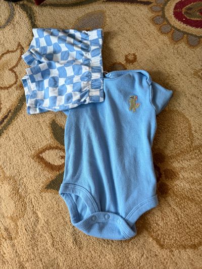 Granimals Short sleeve blue Outfit with shorts 3-6 Months