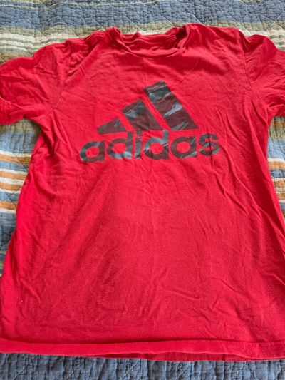 Adidas Red Logo T Shirt 10-12