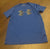 Under Armour youth, large short sleeve blue top  10-12