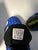 Adidas Predator Blue and white striped indoor adidas cleats w/ rubber sole size 4