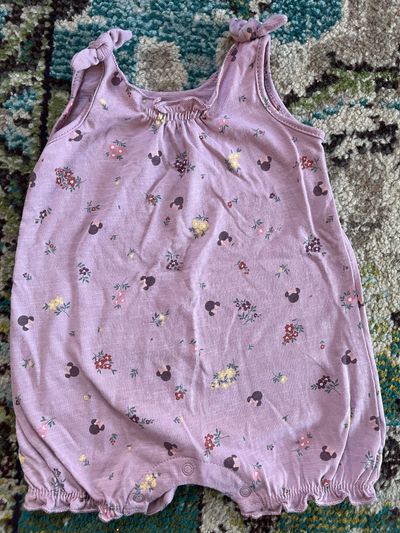 Disney baby purple romper Excellent condition. SFPF home 3-6 Months