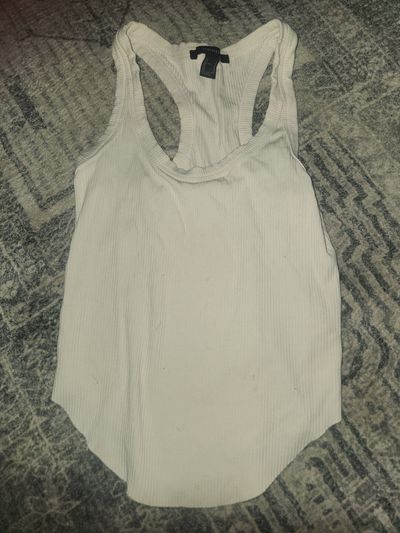 Forever 21 offwhite tank  Junior S - 3