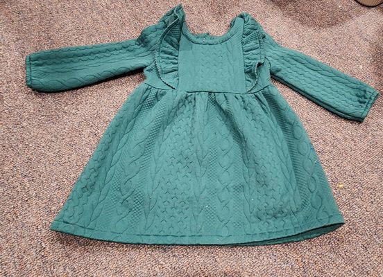 Wonder nation Holiday dress, warm, long sleeve 12 Months