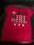 Childrens Place Red All American Girl Tshirt 7-8