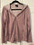 32 Degrees Cool Mauve color. Zipper Hoodie. Pockets. Lightweight LS Women's - M