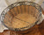 unknown Strong wicker basket with metal decorated top