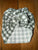 Bunny Knots Newborn size sage green and white checkered raga baby hat Infant (0-2 yrs)