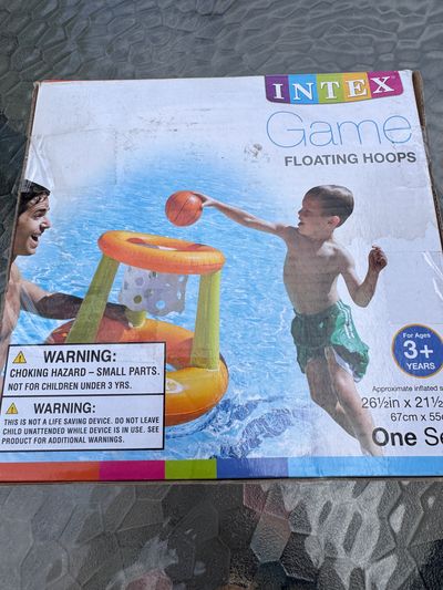 Brand new basketball inflatable toy for pool Box looks ok