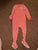 Simple Joy by Carter's pink with white heart polka dots footie pajamas 12 Months