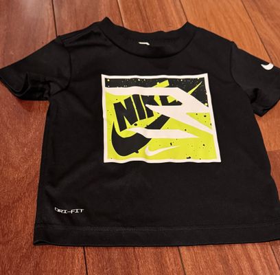Nike dri fit black ss top  2T