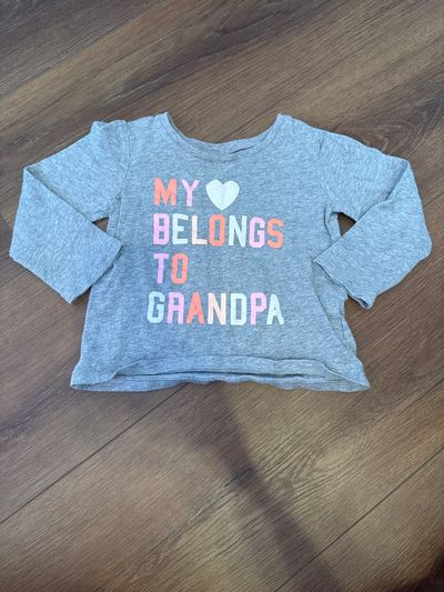 Childrens place Grandpa long sleeve shirt 18-24 Months