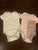 Little me 3 months. Two onesies with leopard trim 3 Months