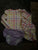 First impressions bathing suit set size 18m Long sleeve top, purple bottom and matching swim hat 18 Months