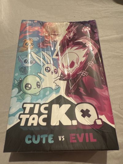 Brand new Tic Tac Kayo cute versus evil cards The box is still sealed, but the front of the box is dented