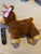 Brand new large fortune, squeaky, plush toy from PetSmart retail over $20 reindeer