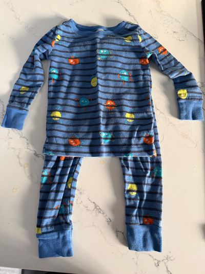 Old navy Blue monsters pjs 18-24 Months